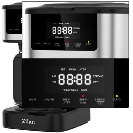 Cafetiera digitala Zilan ZLN9266, functie de preparare la o ora uterioara, auto curatare [12]