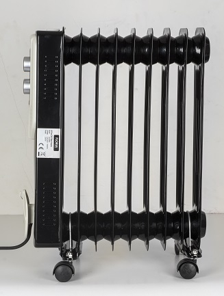 Calorifer electric Floria ZLN3659,Negru 2000 W, 9 elementi, 3 trepte de putere, Termostat reglabil, Protectie supra-incalzire, Indicator luminos,  [3]