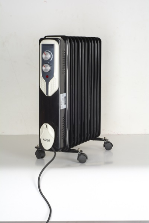 Calorifer electric Floria ZLN3666,Negru 2500 W, 11 elementi, 3 trepte de putere, Termostat reglabil, Protectie supra-incalzire, Indicator luminos,  [4]