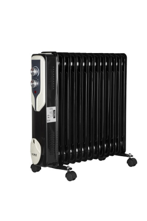 Calorifere electrice - Calorifer electric Floria ZLN3673,Negru 2500 W, 13 elementi, 3 trepte de putere, Termostat reglabil, Protectie supra-incalzire, Indicator luminos, 