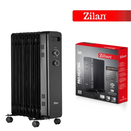 Calorifer electric Zilan ZLN8443 Negru, 9 elemnti, putere 2000W, termostat reglabil [5]