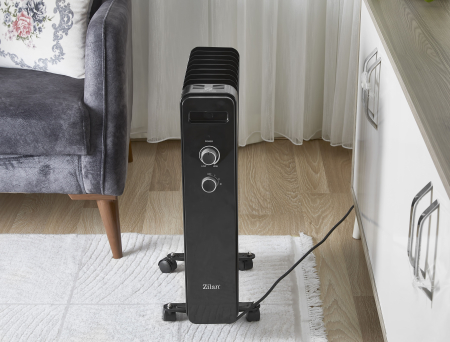 Calorifer electric Zilan ZLN8443 Negru, 9 elemnti, putere 2000W, termostat reglabil [4]