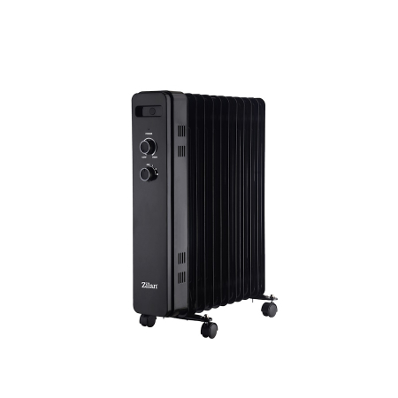 Calorifere electrice - Calorifer electric zilan ZLN8450 Negru, putere 2500W, 11 elementi, siguranta la cadere