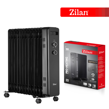 Calorifer electric Zilan ZLN8467 Negru, 13 elementi, indicator luminos, putere 2500W [2]