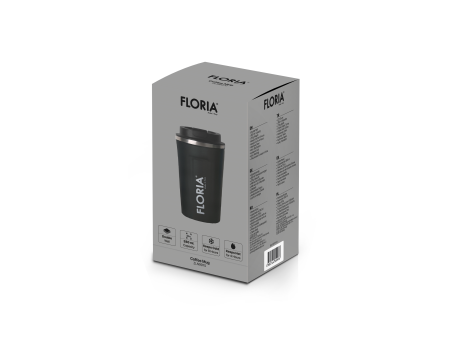 Cana de cafea Floria ZLN9970 tip termos, capacitate 380ml, interior din inox, pereti dublii, gri [1]