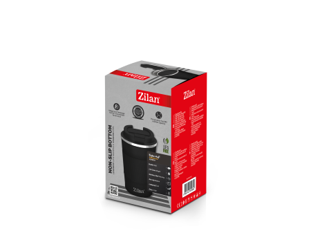 Cana de cafea Zilan ZLN9878 termos, capacitate 380ml, interior din inox, pereti dublii, negru [1]