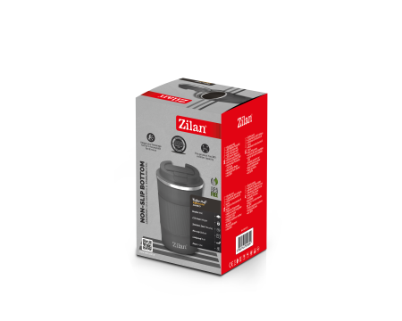 Cana de cafea Zilan ZLN9879 termos, capacitate 380ml, interior din inox, pereti dublii, gri [1]