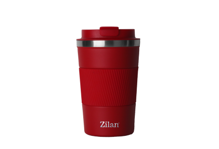 Termosuri si Cani termos - Cana de cafea Zilan ZLN9880 termos, capacitate 380ml, interior din inox, pereti dublii, rosu