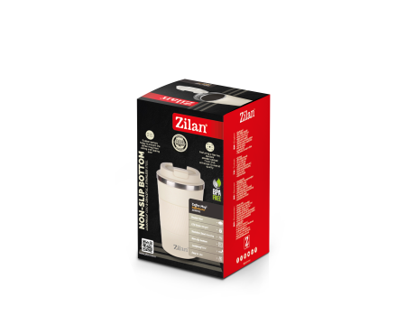 Cana de cafea Zilan ZLN9921 termos, capacitate 510ml, interior din inox, pereti dublii, crem [1]