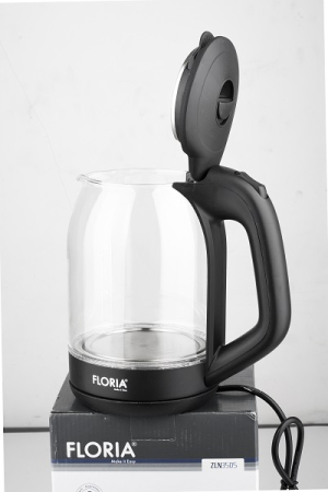 Cana fierbator din sticla FLORIA ZLN3505, Leduri iluminare apa, Putere 1500 W, Capacitate 1.8L [2]