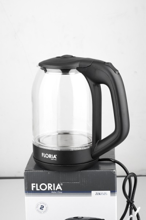 Cana fierbator din sticla FLORIA ZLN3505, Leduri iluminare apa, Putere 1500 W, Capacitate 1.8L [1]