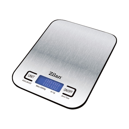 Cantare de bucatarie - Cantar alimentar digital Zilan ZLN2984 Gri, capacitate 5000g, inchidere automata