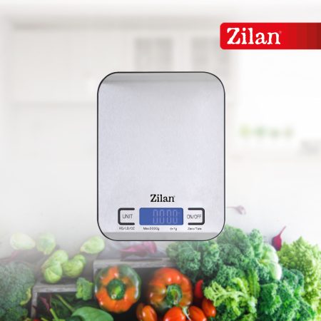 Cantar alimentar digital Zilan ZLN2984 Gri, capacitate 5000g, inchidere automata [9]