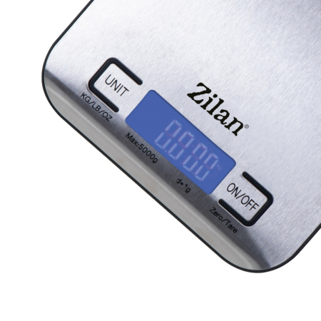 Cantar alimentar digital Zilan ZLN2984 Gri, capacitate 5000g, inchidere automata [2]