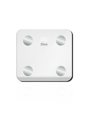 Cantare de baie - Cantar corporal Zilan ZLN9006 din sticla securizata, capacitate 3-180kg, Aplicatie OKOK, Display LED