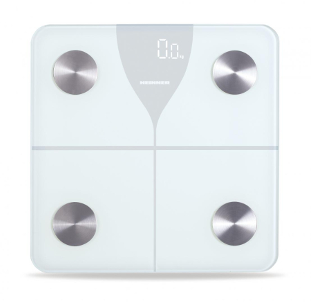 Cantare de baie - Cantar de baie Heinner HBS-BT, 180 kg, Functie Bluetooth, Display LED, Alb