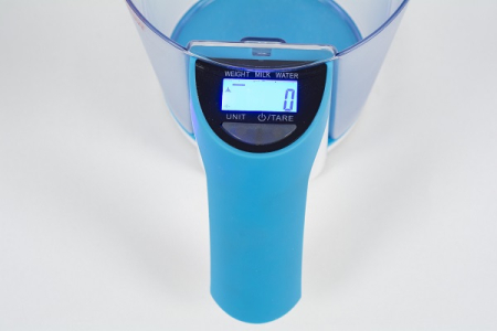 Cantar de bucatarie digital Zilan ZLN 7788,Albastru cu cana, capacitate 2 kg,  [1]