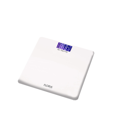 Cantare de baie - Cantar electronic de persoane Floria ZLN1988 Alb, ecran LCD, capacitate maxima 180 kg