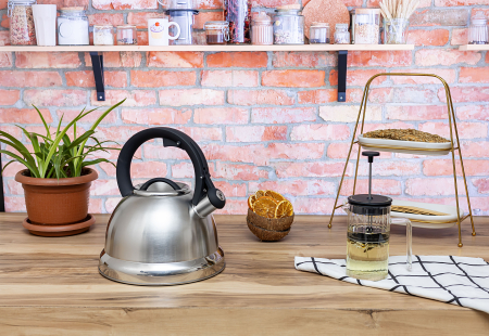 Ceainic cu fluier Zilan ZLN1306 din otel inoxidabil, Compatibil gaz, electric  inductie, Capacitate 3.5L [6]