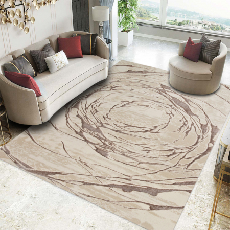 Colectia Elif - Covor Modern Living , Dormitor  Dreptunghiular Elif F353A Crem