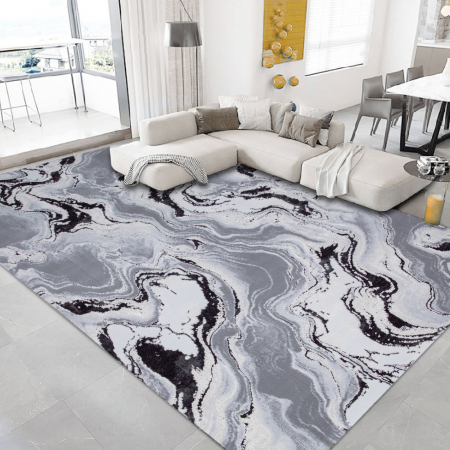 Covoare Moderne - Covor Modern Living, Dormitor Dreptunghiular Royal River 7367A Lila