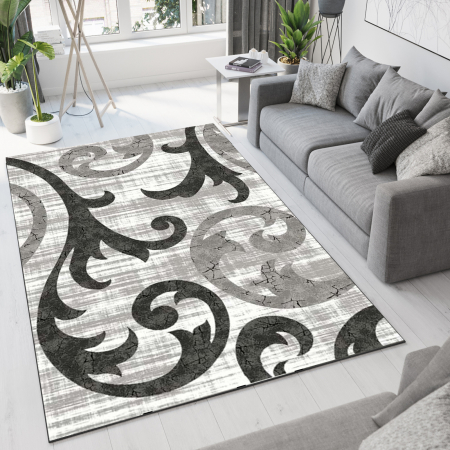 Colectia Romantic - Covor Modern Living , Dormitor  Dreptunghiular Romantic 4719 Gri