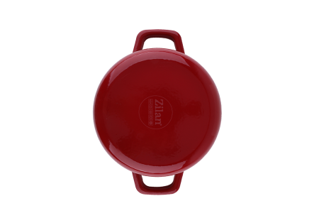 Cratita Zilan ZLN0958, Din fier turnat sub presiune puternica, 2.1L, Diametru 24 cm, Inaltime 7 cm, Compatibila cuptor si masina de spalat vase, 7 straturi de material [3]
