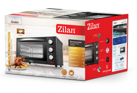 Cuptor electric Zilan ZLN0973 RODIN, 1200 W, 15 Litri, Temperatura Reglabila, Geam Duble, Negru [2]
