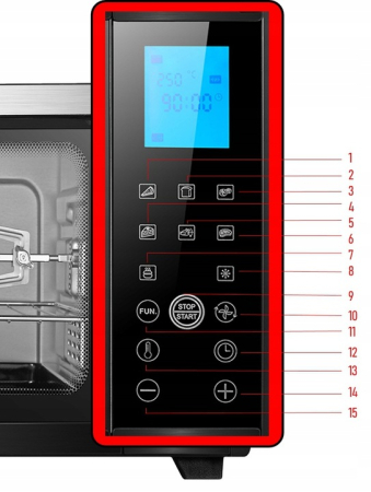 Cuptor electric Zilan ZLN1031 DARAN2, 1600 W, 28 Litri, Temperatura Reglabila, Digital, Negru [3]