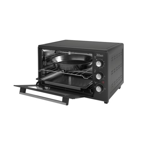 Cuptor electric Zilan ZLN5323 Gusto, Capacitate 35L, Temperatura maxima 250C, Timer, Element incalzire ascuns, Putere 1800W, Negru [2]