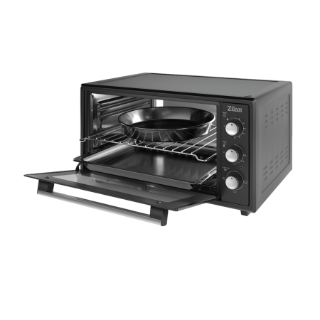Cuptor electric Zilan ZLN5649, Putere 2000W, Capacitate 45L, Timer, Termostat, 3 trepte putere, interior emailat, Negru [2]