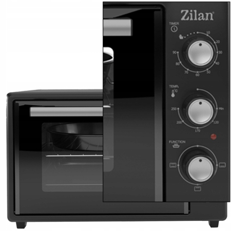 Cuptor electric Zilan ZLN8894 Negru, capacitate 35 litri, geam dublu, putere 1800 W [8]