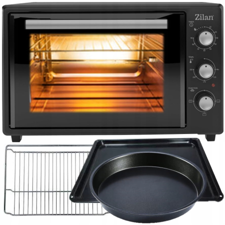 Cuptor electric Zilan ZLN8894 Negru, capacitate 35 litri, geam dublu, putere 1800 W [3]