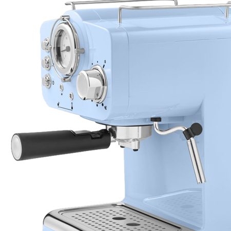 Espressor manual Zilan ZLN2861 Albastru,15 Bar, 1.25 l, 1100W, Design Retro [1]