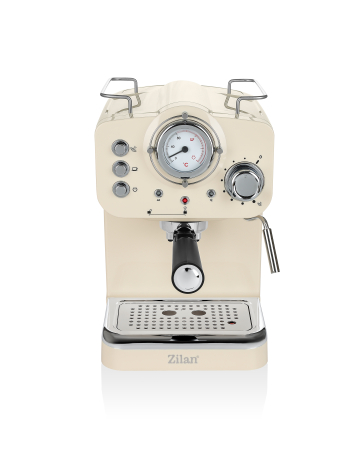 Espressor manual Zilan ZLN2992 Crem,15 Bar, 1.25 l, 1100W, Design Retro [1]