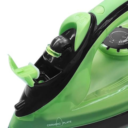 Fier de calcat talpa ceramica ZILAN ZLN2189, Verde, Putere 2200W, calcare cu aburi si uscata, functie autocuratare [5]