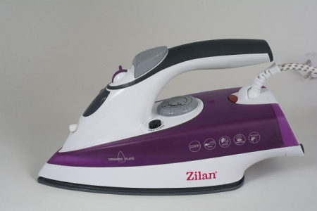 Fier de calcat talpa ceramica ZILAN ZLN8083,Mov Putere 2200W, calcare cu aburi si uscata, functie autocuratare,Mov [1]