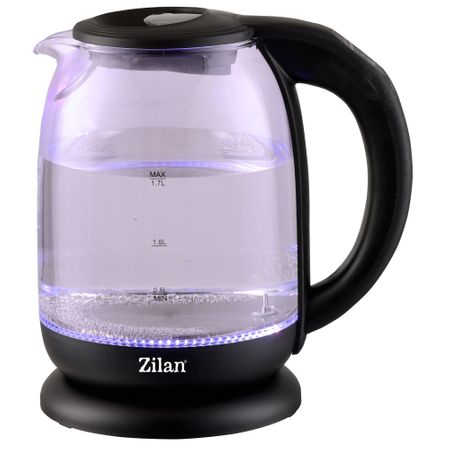 Fierbator Apa ZILAN ZLN3956, 2200W, 1.7L, Control Temperatura, Iluminare LED, Sticla [4]