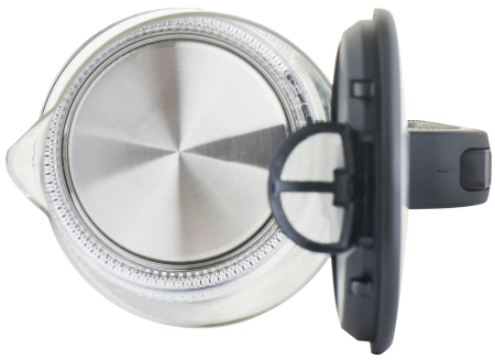 Fierbator cu LED albastru Zilan ZLN1796, 1.7L, 2200 W, transparent [2]