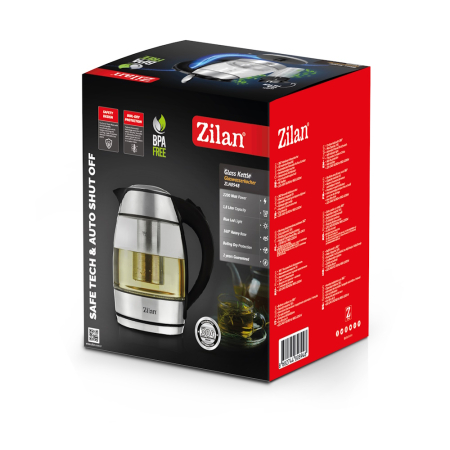 Fierbator de apa Zilan ZLN8948 cu filtru pentru ceai, capacitate 1.8 litrii, putere 2200W [11]