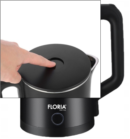 Fierbator electric Floria ZLN4919 Negru, putere 1500W, capacitate 2 L, indicator luminos [4]