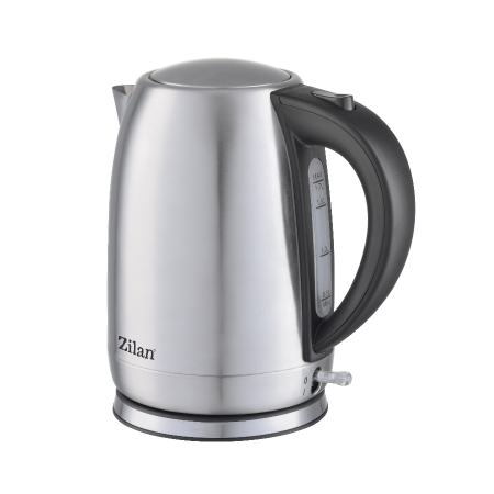 Fierbatoare - Fierbator electric Zilan ZLN1680 Wasserkocher din inox, putere maxima 2200 W, capacitate 1.7 L, filtru, Negru