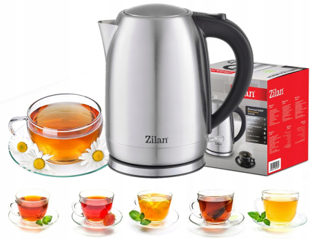 Fierbator electric Zilan ZLN1680 Wasserkocher din inox, putere maxima 2200 W, capacitate 1.7 L, filtru, Negru [5]