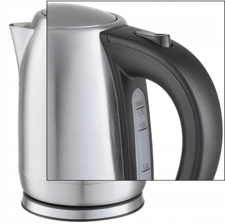 Fierbator electric Zilan ZLN1680 Wasserkocher din inox, putere maxima 2200 W, capacitate 1.7 L, filtru, Negru [3]