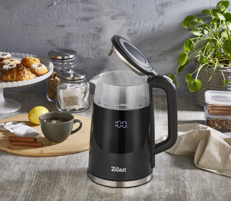 Fierbator electric Zilan ZLN7859 Negru, ecran digital, putere 2200W, panou de comanda tactil [8]