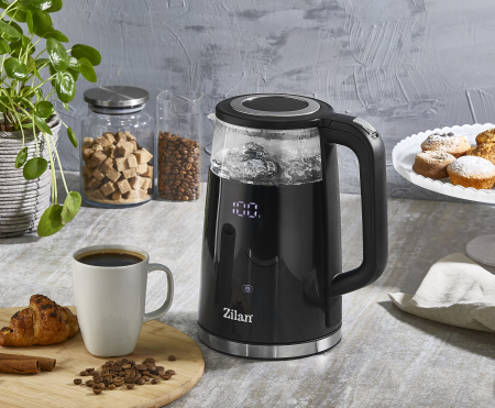 Fierbator electric Zilan ZLN7859 Negru, ecran digital, putere 2200W, panou de comanda tactil [5]