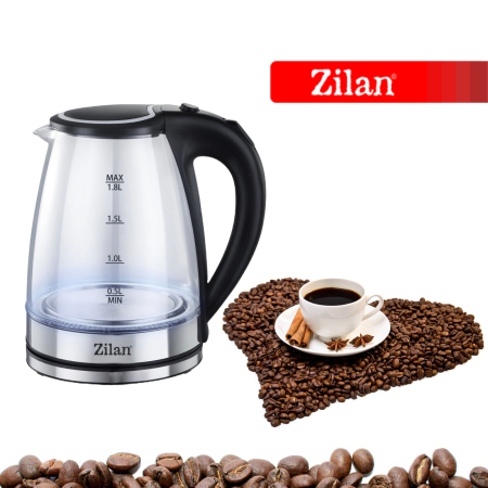 Fierbator electric Zilan ZLN8115, putere 1800 W, capacitate 1.8 litrii, transparent [2]