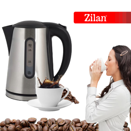 Fierbator electric Zilan ZLN8502, 1.7 l, 2200 W, Inox [5]