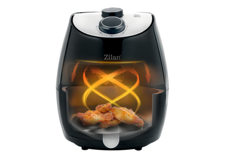 Friteuza Air Fryer, ZILAN ZLN3598, Negru 1350 W, Capacitate 2.6 L, Timer 30 min, [1]