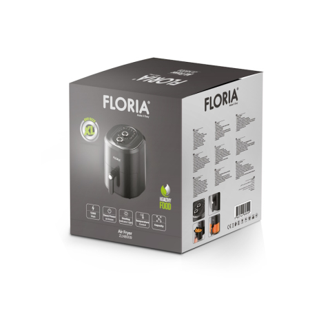 Friteuza cu aer cald Floria ZLN8009 Negru, putere 1360W, Capacitate 6 Litri, temperatura reglabila [1]